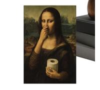 Humorous Female Wall Art, Fashionable Retro Painting, Medium Size Canvas Print, High-Resolution Print Material Detail, Sturdy Home Decoration Feature, Bedroom Hotel Dorm Apartment Use