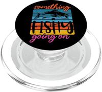 Humorous Fisherman Something Fishy Going On PopSockets PopGrip for MagSafe