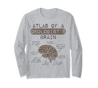Humorous Geologist's Brain Anatomy for Earth Scientists Long Sleeve T-Shirt