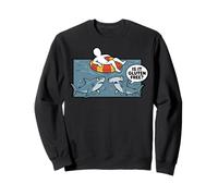 Humorous Gluten Free Shark Ocean Waters Design Sweatshirt