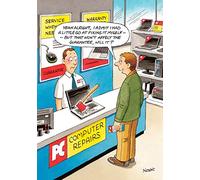 Humorous Greeting Card (LD9576) - Humour/Birthday - Computer Repairs - Rainbow Cards - from the 'The Funny Side Of Life' range