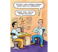 Humorous Greeting Card (PL-E915) - Male Birthday - Strange Voices - from the Bottomline Range