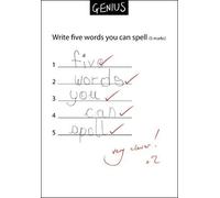 Humorous Greeting Card (WDM2739) Blank/Birthday - Five Words You Can Spell - Genius Range