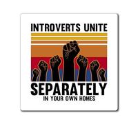 Humorous Introverts Sayings Sarcasm Anger Sarcastic Ridicule Novelty Humors Chuckle Playfulness Derision Fun Magnets 3" × 3"