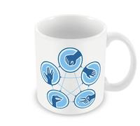 Humorous Mug - Rock, Paper, Scissors, Lizard, Spock (Big Bang Theory)