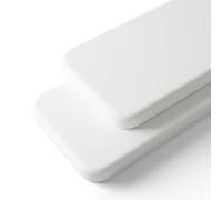 Humorous.P Baby Cot Bed Sheets, 2 Pack Moses Basket Sheet Fitted For Boy and Girl, Ultra Soft Cotton Baby Crib Sheets For Bassinet, Cot, Moses Basket (White, 75 x 35 cm)