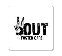 Humorous Parenthood Foster Parent Sarcasm Family Lover Novelty Foster Parent Orphanage Guardian Pun Magnets 3" × 3"