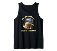 Humorous Popcorn Professional Storm Snacker with rain Tank Top