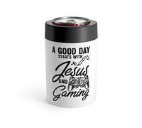 Humorous Priesthood Enthrone Catholic Church Pastor Pun Humorous Christianity Blessing Sermon HumorSaying Can Holder 12oz