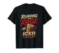 Humorous Running On Rage & Iced Coffee Top T-Shirt