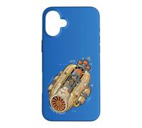 Humorous Sausage Hot Dog Space Ship Shape Men Women Kids Case for iPhone 16 Plus