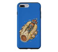 Humorous Sausage Hot Dog Space Ship Shape Men Women Kids Case for iPhone 7 Plus/8 Plus