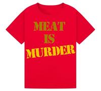 Humorous Vegan T-Shirt for Men, Women, Boys & Girls - Funny Vegan Quote Printed Tee for Vegans and Animal Rights Supporters Red L