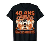 Humour 40 Years Wedding Anniversary Couple Funny Man Woman T-Shirt