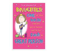 Humour Birthday Card Daughter - 9 x 6 inches - Regal Publishing