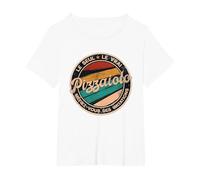 Humour Boulanger Pizzatier Le Only Le VRAI Pizzaiolo T-Shirt, Women's Plus, White, 5X