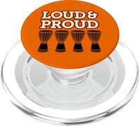 Humour for African Drumming Pride A Funny Djembe Drummer PopSockets PopGrip for MagSafe