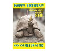 Humour Funny Birthday Card Turtle getting old - 7 x 5 inches - Regal Publishing