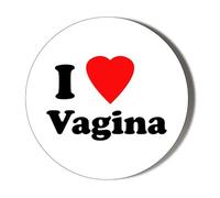 Humour - I Love My Vagina - Large 6 x 70mm Stickers