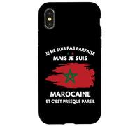 humour Maroc je ne suis pas parfaite mais je suis Marocaine Case for iPhone X/XS