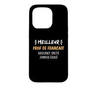 Humour Professeur de langue meilleur prof de français Case for iPhone 15 Pro