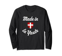 Humour Savoie Made in La Yaute Savoyard Flag Long Sleeve T-Shirt