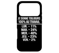 Humour Travail Français Blague Bureau Pourcentage Ironique Case for iPhone 17 Pro