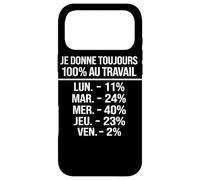 Humour Travail Français Blague Bureau Pourcentage Ironique Case for iPhone 17 Pro Max