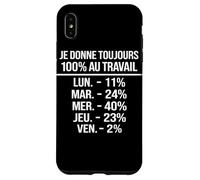 Humour Travail Français Blague Bureau Pourcentage Ironique Case for iPhone XS Max