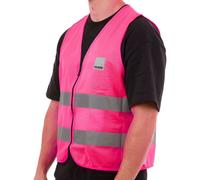 Hump Cycle Specific hi-viz waistcoat - Pink (M-L) Size: M-L
