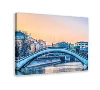 Humpback Bridge, Moscow Canvas Poster Wall Art Decor Print Picture Paintings for Living Room Bedroom Decoration Frame: 20x30inch(50x75cm)