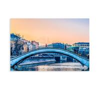 Humpback Bridge, Moscow Canvas Poster Wall Art Decor Print Picture Paintings for Living Room Bedroom Decoration Unframe: 12x18inch(30x45cm)