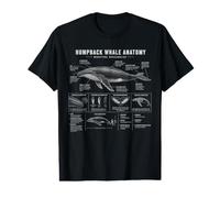 Humpback Whale Anatomy Marine Biologist Sea Animals Lover Value Graphic T-Shirt