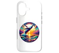 Humpback Whale Breach At Ocean Sunset, Vibrant Seascape Case for iPhone 17