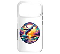 Humpback Whale Breach At Ocean Sunset, Vibrant Seascape Case for iPhone 17 Pro