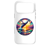 Humpback Whale Breach At Ocean Sunset, Vibrant Seascape Case for iPhone 17 Pro Max