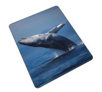 Humpback Whale Cute Funny Gaming Mouse Pad, Desk Mouse Mat for Office, Gaming & Study