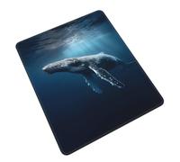 Humpback Whale Cute Funny Gaming Mouse Pad, Desk Mouse Mat for Office, Gaming & Study