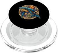 Humpback Whale Marine Biology Animal Sea Ocean Blue Whale PopSockets PopGrip for MagSafe