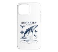 Humpback Whale Marine Biology Ocean Diagram Case for iPhone 16 Pro Max