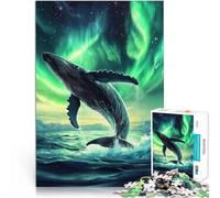 Humpback Whale Northern1000 Pieces Jigsaw Puzzles for Adults Challenging Difficult Every Piece is Unique - Challenging Family Fun Game 38x26cm