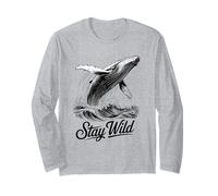 Humpback Whale Ocean Freedom Spirit Long Sleeve T-Shirt