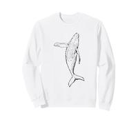Humpback Whale Playful Ocean Art Environment Sweatshirt