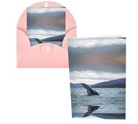 Humpback Whale Tail Ocean Print Thank You Cards Greeting Cards With Envelopes Blank Note Cards 10x15 cm Perfect for Thank Yous Invitations