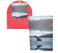 Humpback Whale Tail Ocean Print Thank You Cards Greeting Cards With Envelopes Blank Note Cards 10x15 cm Perfect for Thank Yous Invitations