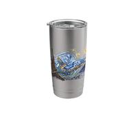 Humpback Whale Van Gogh Design for Whale Watching Stainless Steel Insulated Tumbler