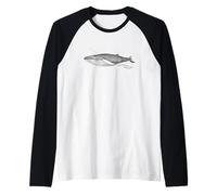 Humpback Whale Watching Ocean Marine Life Sea Animal Lover Raglan Baseball Tee