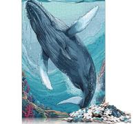 Humpback Whales Animals Puzzle for Adults And Teenagers 1000 Pieces Puzzle for Adults For Family Fun & Game Night 1000pcs (75x50cm)