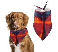 Humpback Whales Tail Printed Dog Bandanas Adjustable Triangle Pet Scarf Washable Puppy Bibs Kerchief