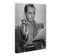 Humphrey Bogart Canvas Print | Gallery Wrapped 30mm Frame Wall Art | 30x20 inches | Ready to Hang | Modern Picture | Living Room Bedroom Lounge Office